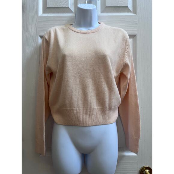 Vintage Express Tricot Acrylic Pull Over Sweater Size Small Pale Apricot - Picture 2 of 9